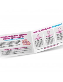 Contracept®. Réglette 4 volets format poche