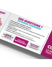 Contracept®. Réglette 4 volets format poche