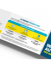 Code Route® Auto. Réglette 3 volets format poche