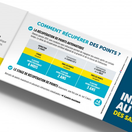 Code Route® Auto. Réglette 3 volets format poche