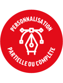 Personnalisez votre support et bénéficiez d'une impression haute définition de votre logo !