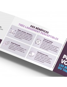 Stop Tabac® Santé. Réglette 3 volets format poche