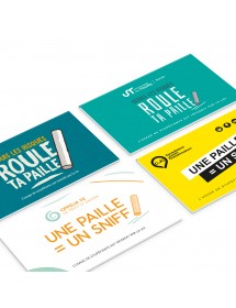 Carnet ROULE TA PAILLE entièrement personnalisable. Réalisation et impression Mastercom.fr