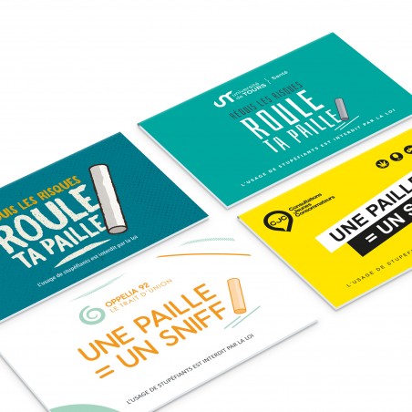 Carnet ROULE TA PAILLE entièrement personnalisable. Réalisation et impression Mastercom.fr