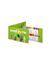 Réglette 4 volets TRITAPOUB®. Le Tri des Déchets Ménagers. Entièrement personnalisable