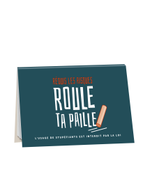 LES RISQUES DU SNIFF. Pailles à usage unique. Carnet "Rouletapaille"