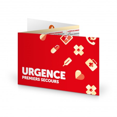 Urgencia®. Réglette 3 volets format poche