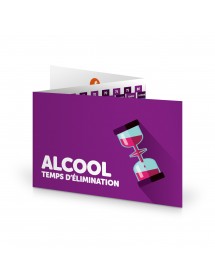 ALCOOL. Combien de temps pour l'éliminer ? Zéro-Cinq® Élimination. Réglette 3 volets format poche