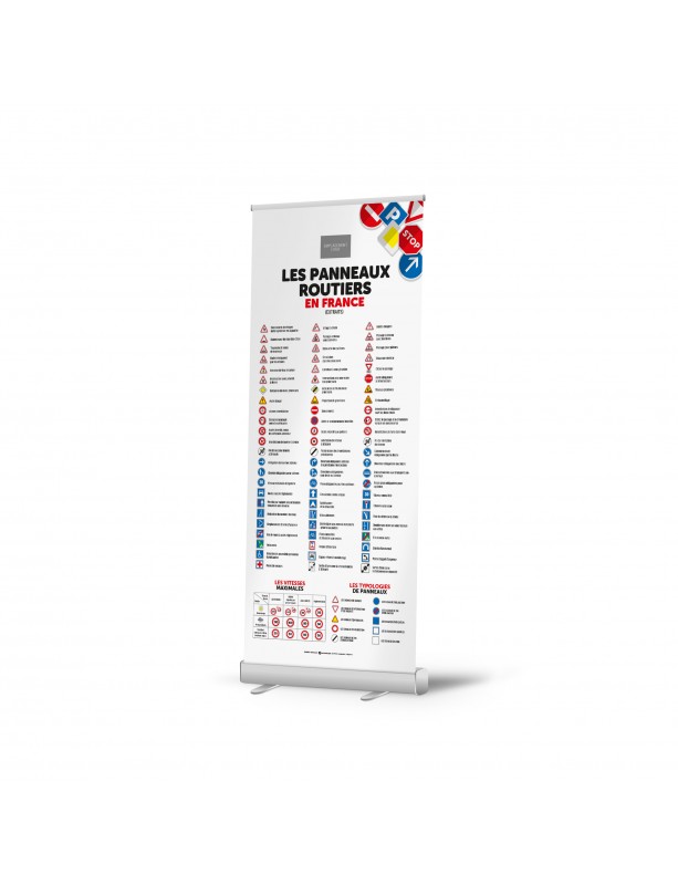 Roll-up personnalisable Panoroute® : impression haute définition de votre logo