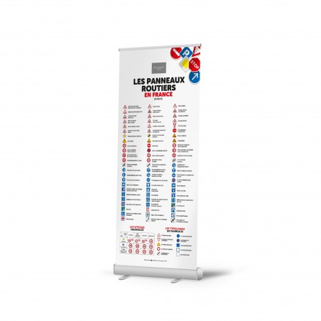 Roll-up personnalisable Panoroute® : impression haute définition de votre logo