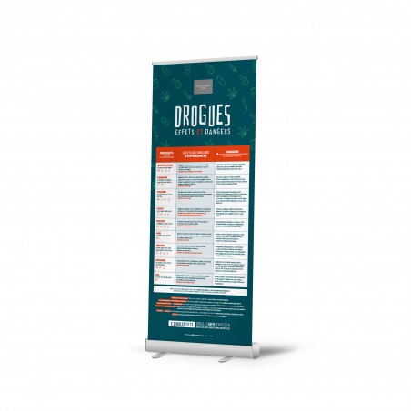 Roll-up personnalisable Toxica® : impression haute définition de votre logo