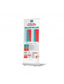 Roll-up personnalisable Zéro-Cinq® avec impression haute définition de votre logo