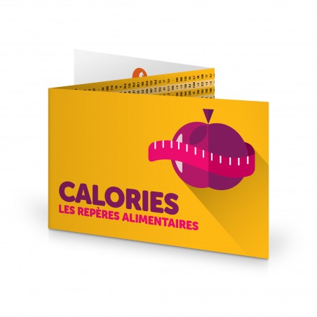 COMBIEN DE CALORIES SE CACHENT DANS VOTRE ASSIETTE ? Caloritest®. Réglette 3 volets format poche