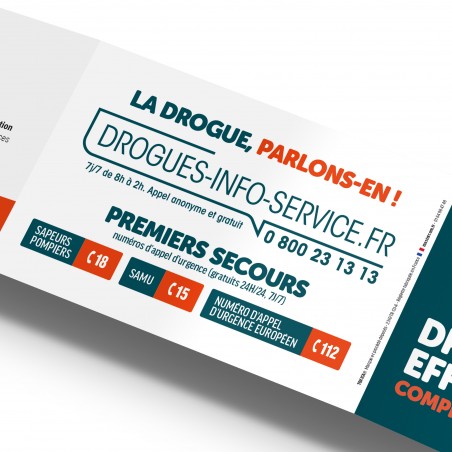 DROGUES - EFFETS ET DANGERS. Comprendre les risques. Réglette Toxica® Dangers