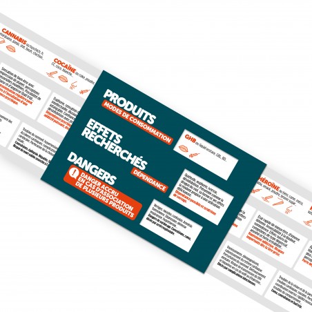 Toxica® Dangers. Réglette 3 volets format poche