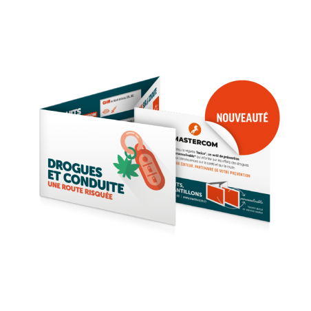 DROGUES ET CONDUITE. Une route risquée. Réglette Toxica® Conduite