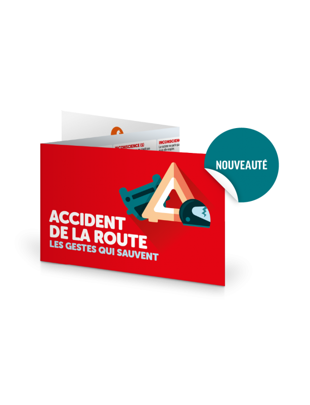 Urgencia® Route. Réglette 3 volets format poche