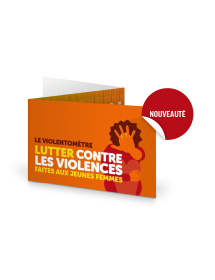 Le Violentomètre. Dépliant 3 volets format poche