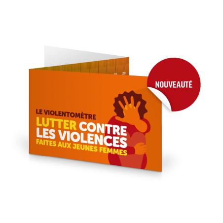 Le Violentomètre. Dépliant 3 volets format poche