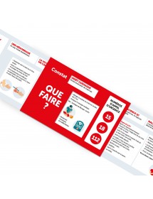 Urgencia® Route. Réglette 3 volets format poche