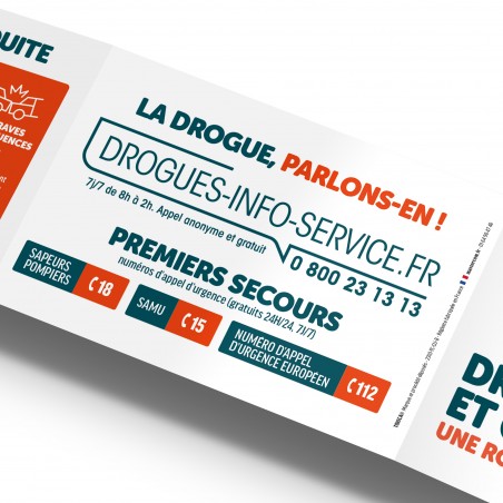 DROGUES ET CONDUITE. Une route risquée. Réglette Toxica® Conduite