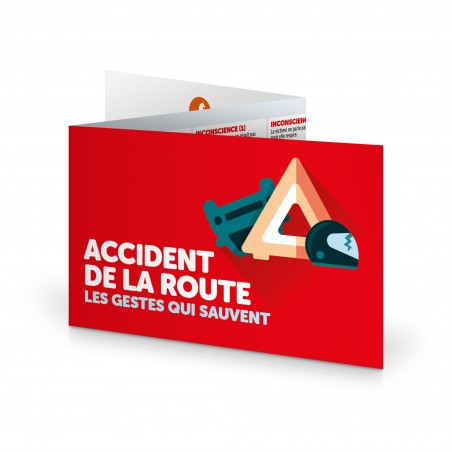 ACCIDENT DE LA ROUTE. Les gestes qui sauvent. Réglette Urgencia® Route