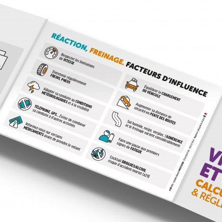 VITESSE ET FREINAGE - DISTANCES & RÉGLEMENTATION. Réglette Stop-it®