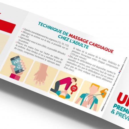 PREMIERS SECOURS & PRÉVENTION DES AVC. Réglette personnalisable Urgencia®